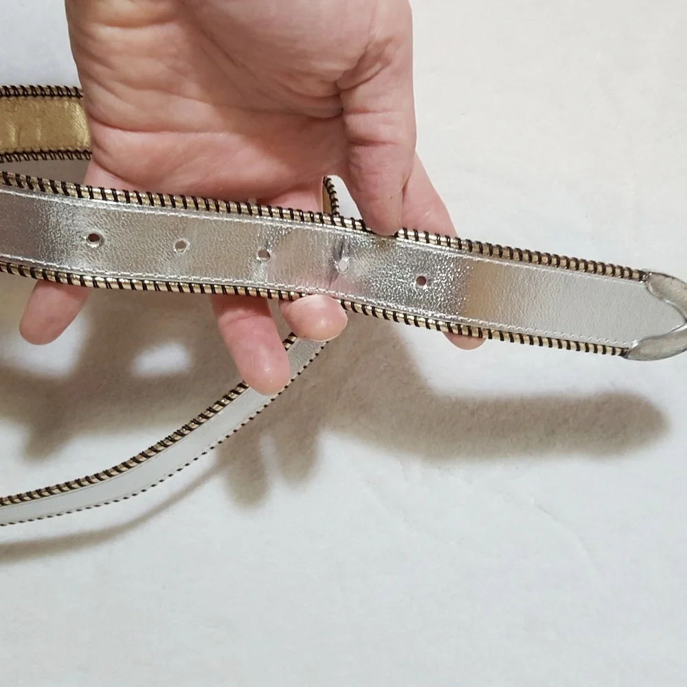 Vintage Pellateri Belt Silver and Gold S - Picture 4 of 4